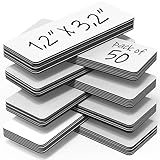 50 Pack Dry Erase Magnetic Labels 3.2x1.2 in - Magnetic Name Tags for Classroom Lockers School Bus - Classroom Magnets for Names - Magnet Labels for Whiteboard - Magnet Name Plates for Classrooms Blanked