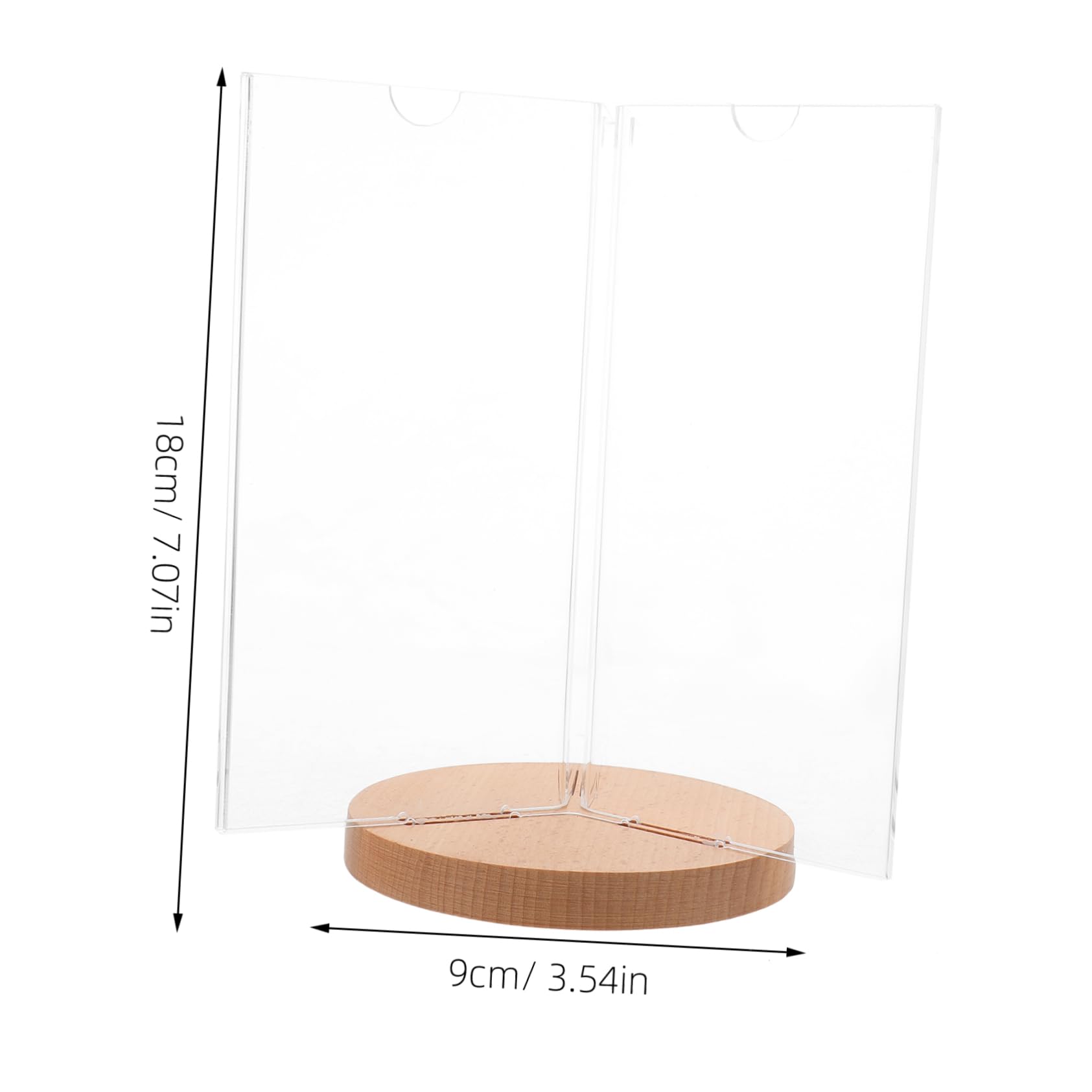 Uonlytech Stylish 6-sided Rotating Stand Acrylic Menu Display Perfect for Retail Banquets