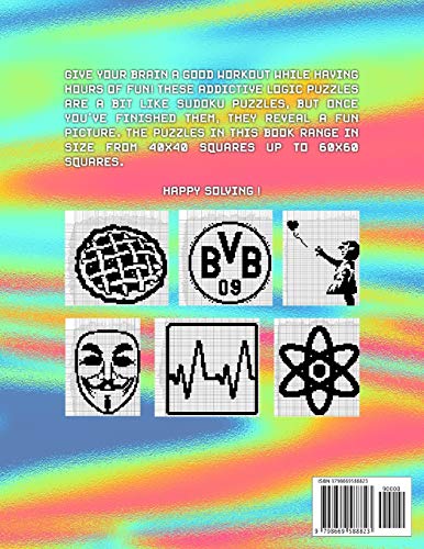 Nonograms Hanjie Puzzle Book For Adults: 100 Challenging Picross Puzzles Easy To Hard Japanese Cross