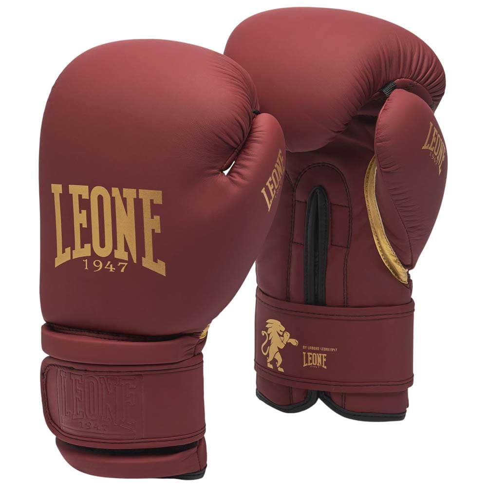 LEONE 1947 Black&Gold Artificial Leather Boxing Gloves 14 oz