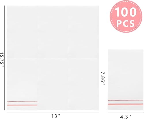 Miniatura 8 de BUCLA 100 servilletas desechables de 3 capas  Servilletas de papel azules desechables de alta calidad  Servilletas de cena desechables suaves y