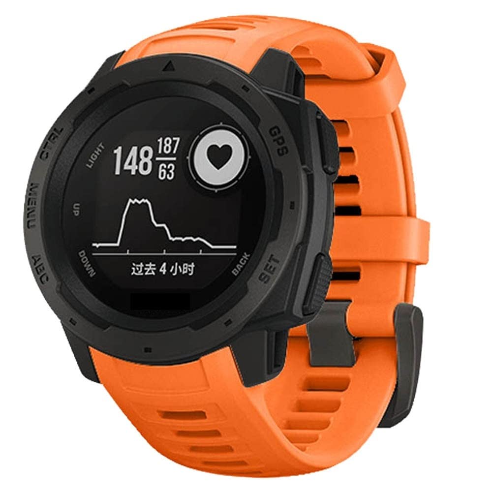 Bracelet silicone 22mm pour Garmin Instinct Tide et Solar - 8