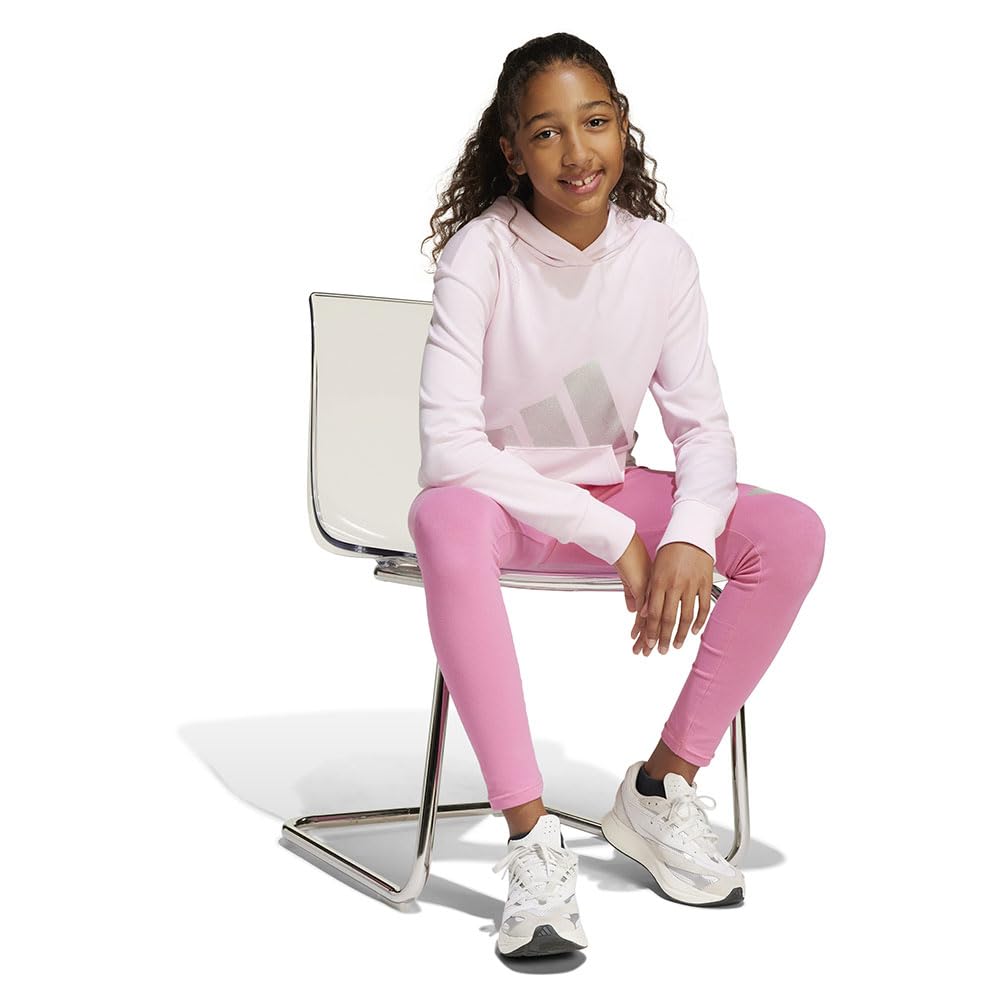Adidas Seasonal Essentials Glam Cotton Hoodie Kids Sudaderas Niñas