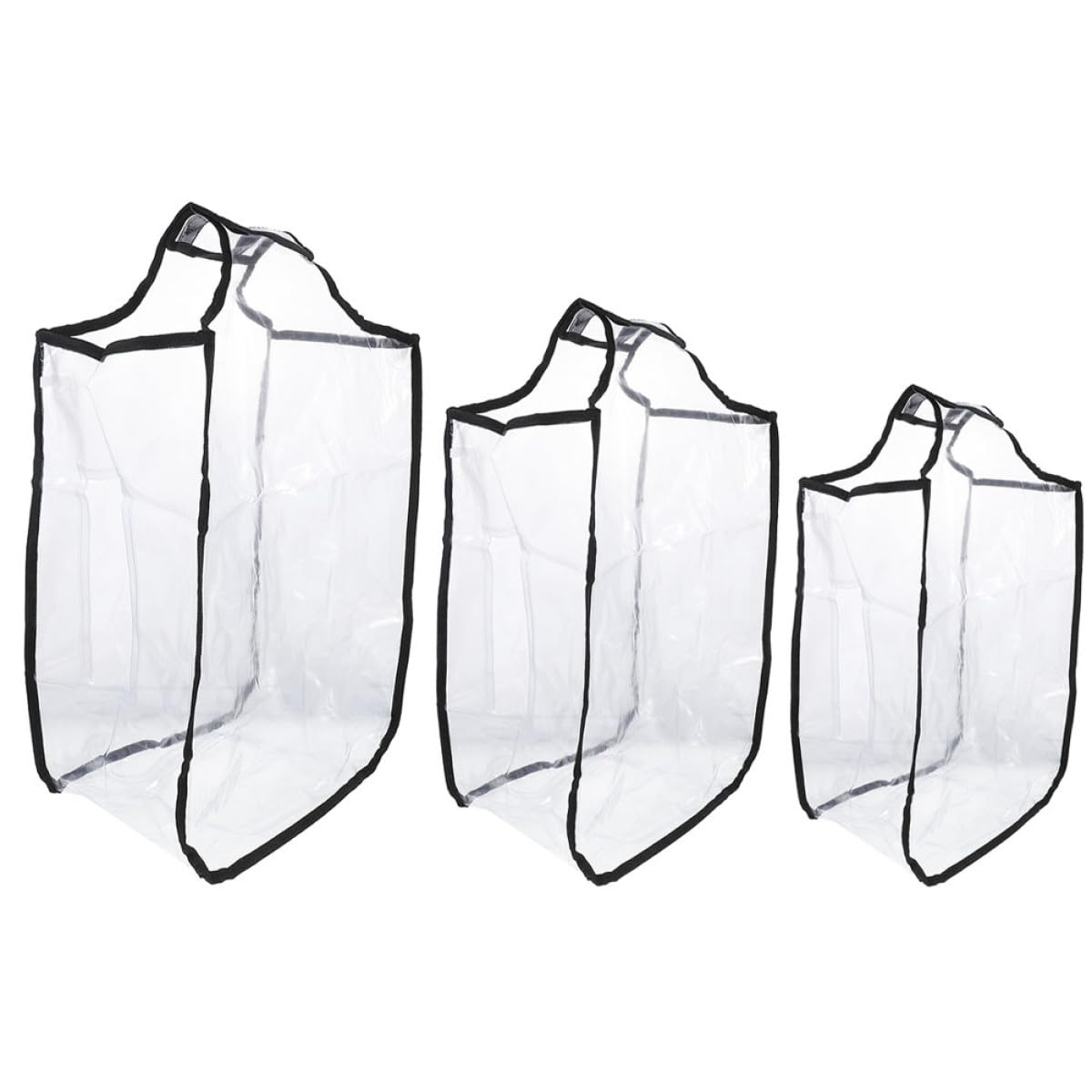 LALAFINA Copri Valigia Protettivo Pvc Trasparente 3 Pezzi per Bagaglio | Antispruzzo e Contro lo Sporco, Finitura Semi-trasparente, Forma Delicata e Look Moderno