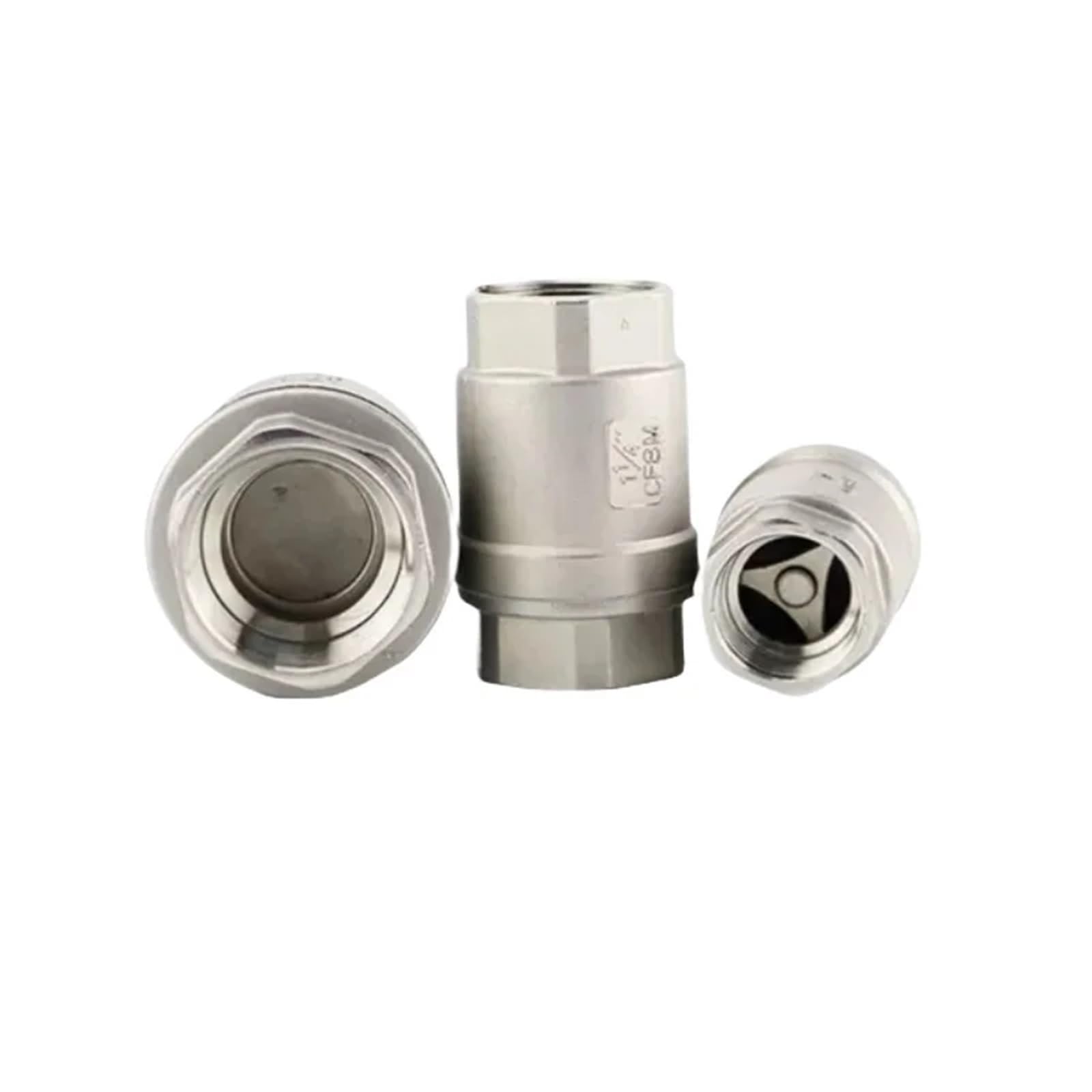 Válvula de Retención Unidireccional 1/4" 3/8" 1/2" 3/4" 1"Female Vertical One-way Check Valve 304 Stainless Steel Water(1"_SS304)