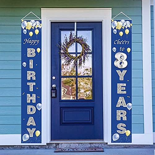 21st Birthday Decorations for Men, 21st Birthday Decorations for Him, 21st Birthday Banners for Men, 21st Birthday Party Ideas for Men Women Birthday Indoor Outdoor Blue