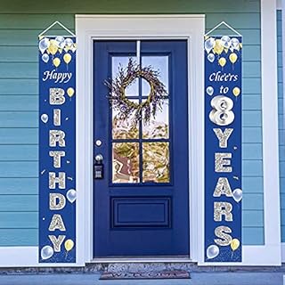 21st Birthday Decorations for Men, 21st Birthday Decorations for Him, 21st Birthday Banners for Men, 21st Birthday Party Ideas for Men Women Birthday Indoor Outdoor Blue