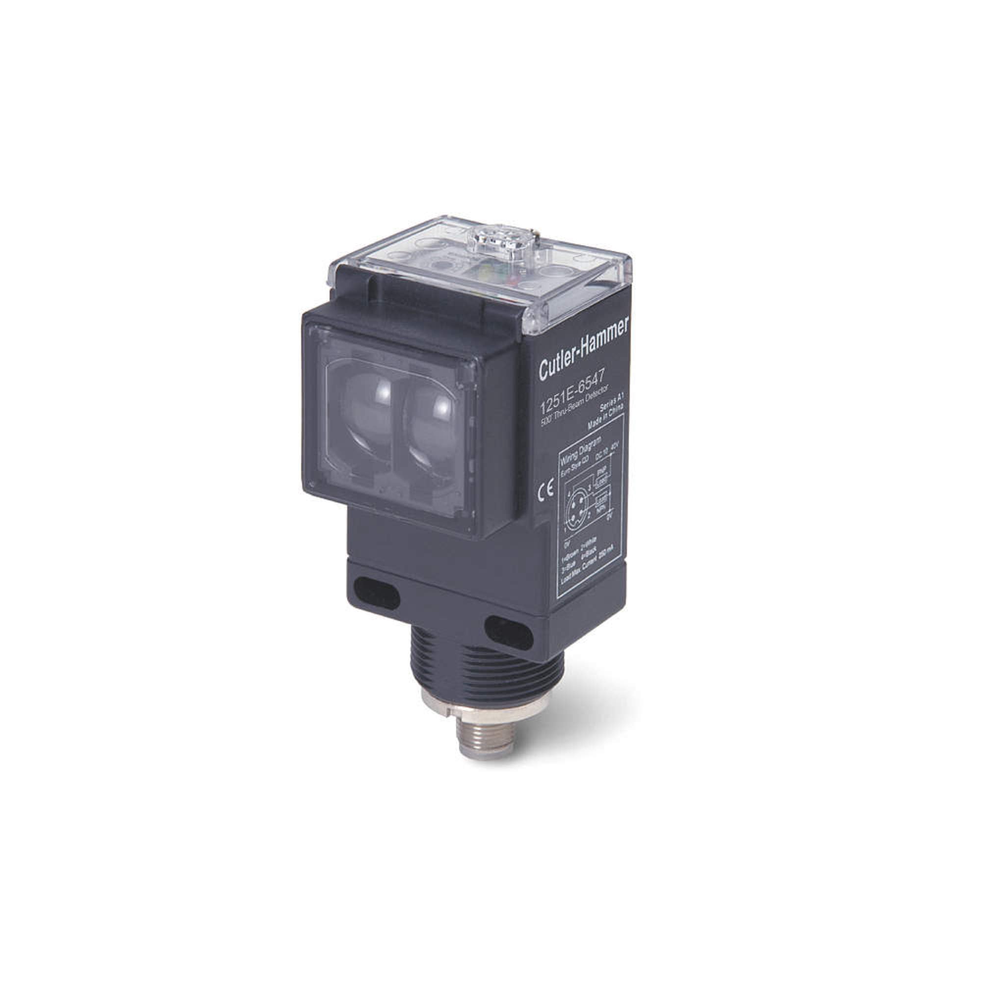 Eaton 1151E-6513 Enhanced Photoelectric Sensor Source, Thru-Beam Mode, 6.5ft Cable Connection, 500ft Range, 12-240VDC/ 24-240 VAC Input Voltage