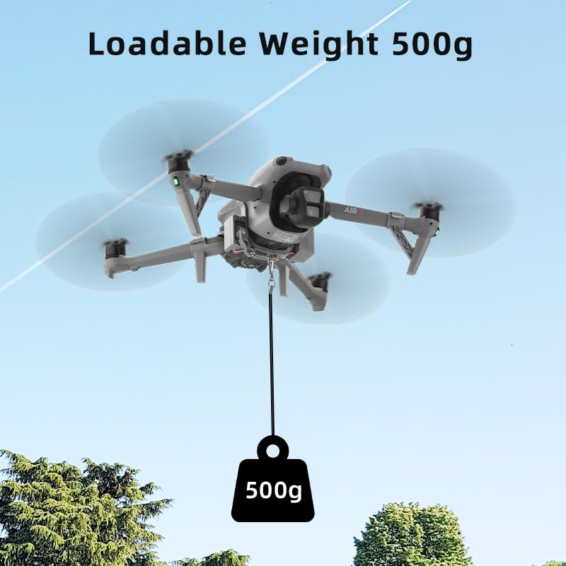 BeisDirect Sistema Airdrop para dron para DJI AIR 3, accesorios, dispositivo de liberación de caída de carga útil/entrega/transporte para DJI Air Aerial Gift Thrower Accesorios