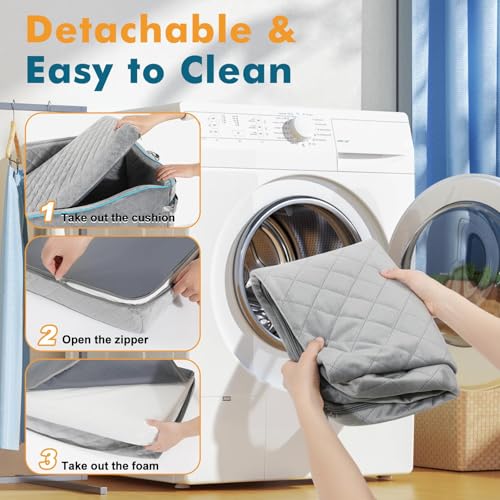 Tivray Hunde Autositz für Große Hunde, Hundesitz Auto Rückbank für Große Hunde unter 54kg oder 2 Mittelgroß Hunde, Autositz Hund mit 2 Sicherheitsleinen, Abnehmbar Auto Hundebett für Rücksitz