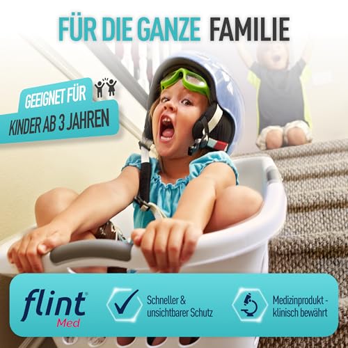 flint Med Sprühpflaster – Verschließt und schützt die Wunde, wasserfest, atmungsaktiv, elastisch und transparent, Pflasterspray klinisch bewährt, bis zu 80 Anwendungen, 50 ml