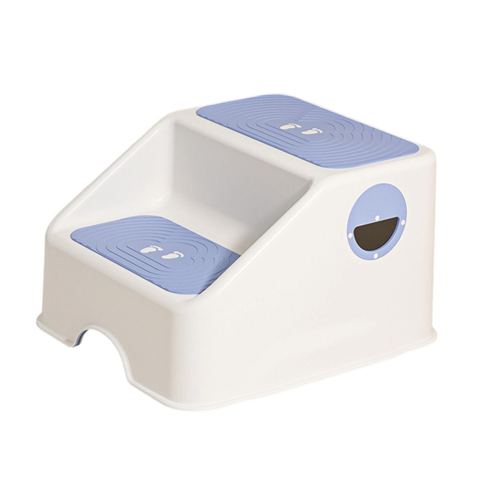 Colcolo 2 Step Stool Footstool Portable Toddlers Potty Steps Stool Potty Training for Entryway Playroom Countertop Cabinets, blue