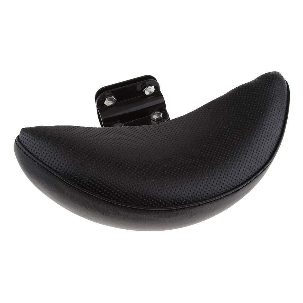 Dossier réglable pour moto, coussin en PU – Ajustement universel – Noir