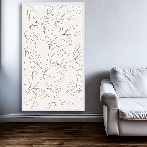 Tableau prêt à accrocher de qualité supérieure XBTYKPB toile feuilles art abstrait - 3