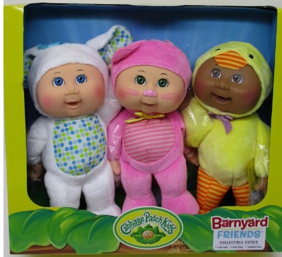 Cabbage Patch Dolls Barnyard Friends 3-Pack - 9 Inch CPK Kids Dolls - Collectible Cuties (Barnyard Friends) thumbnail 6