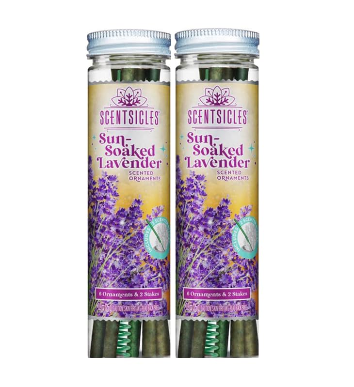 NEW Scentsicles Sun Soaked Lavender Scented Sticks with 2 Scenter...