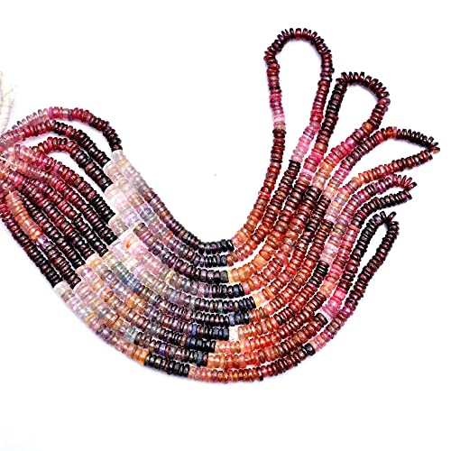 Perles Heishi multi spinelle rare de qualité AAA+ pour joaillerie fine