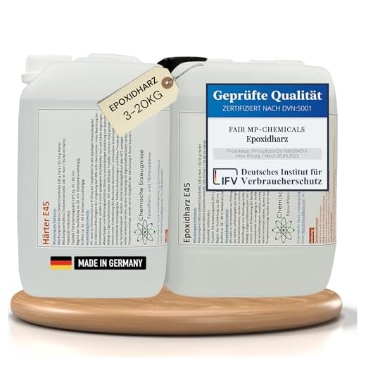 10,1Kg GFK Epoxidharz Epoxydharz Epoxi Laminierharz Terra - Harz Top-Qualität 2K EP Holz Glasklar Gießharz Epoxy für GFK Tisch Boden Terra Aquarium Formenbau UV Stabilisiert