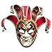 Produktbild BLEVET Venezianische Maske Gesichtsmaske Joker Karneval Fasching Maskenball Karneval MZ011 (Red)