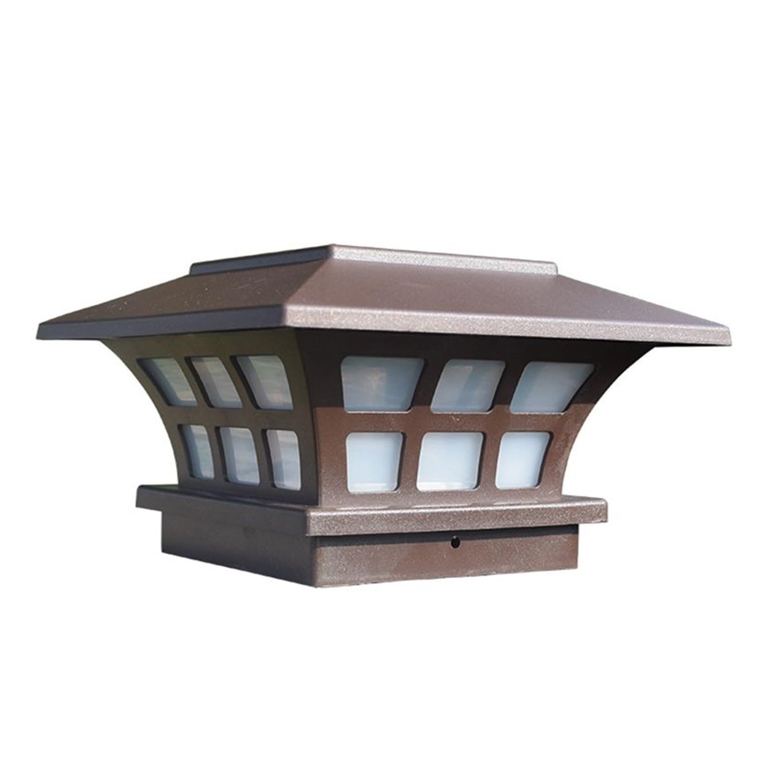 TRDEWR Solar Post Lights Outdoor Cap Light for Fence Deck Or Patio Powered Yard Security Warm/White SMD LED Lighting Efficiently Utilize Sunlight