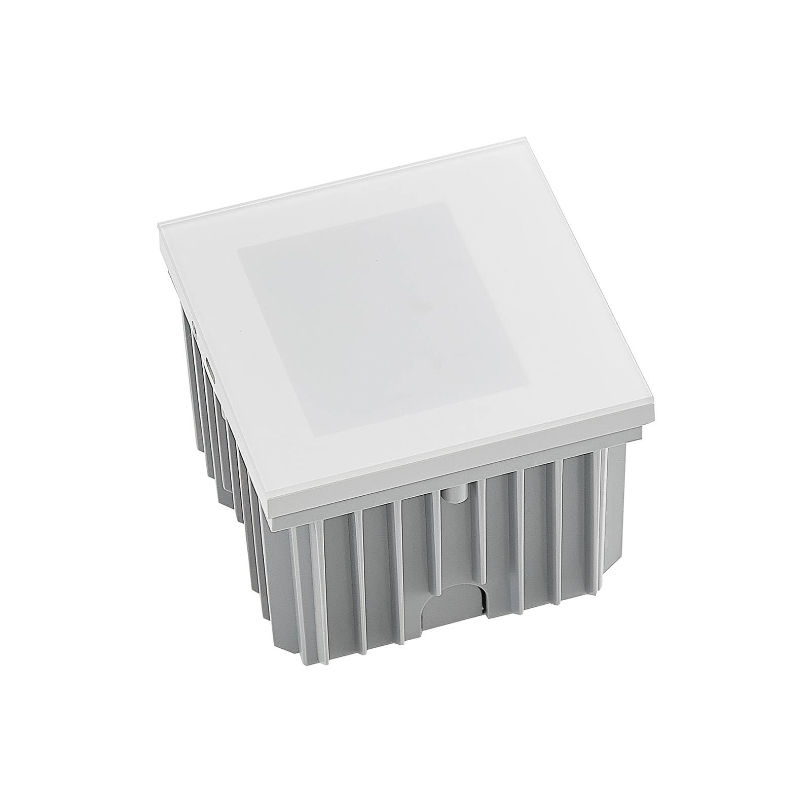 Arcchio Outdoor Wall Light Zamo dimmable (Modern) in White Made of Aluminium for e.g. Hallway (1 Light Source,) from Brick, wall lamp Exterior/Interior Walls House Terrace und Balcony
