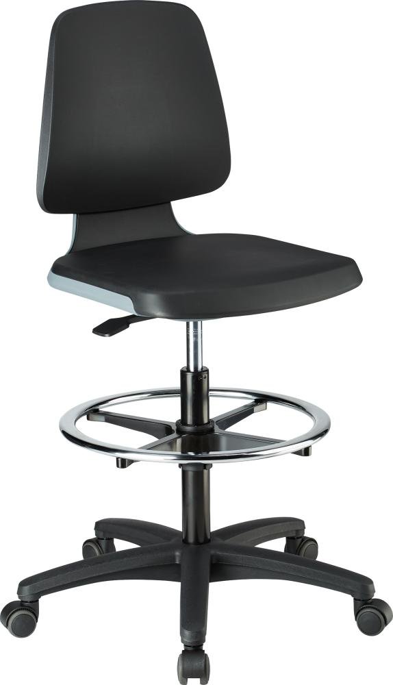 Interstuhl bimos Arbeitsstuhl Labsit 4, PU anthrazit Sitzhöhe 560-810 mm