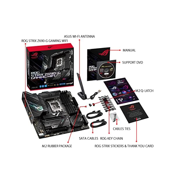 ASUS ROG Strix Z690-G Gaming WiFi - Placa base gaming Intel LGA 1700 ATX (VRM de 14+1 fases, DDR5, PCIe 5.0, Wi-Fi 6E, LAN de 2.5 GB, tres M.2, USB 3.2 Gen. 2x2 de tipo C y Aura Sync) - Image 3