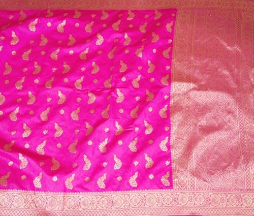 Image of Shasmi Women's Banarasi Saree Pure Kanjivaram Silk Saree Soft new ladies 2025 Design Wear Pattu Sarees Party Sari collections With Blouse Piece for Wedding sadi (PARI-188)