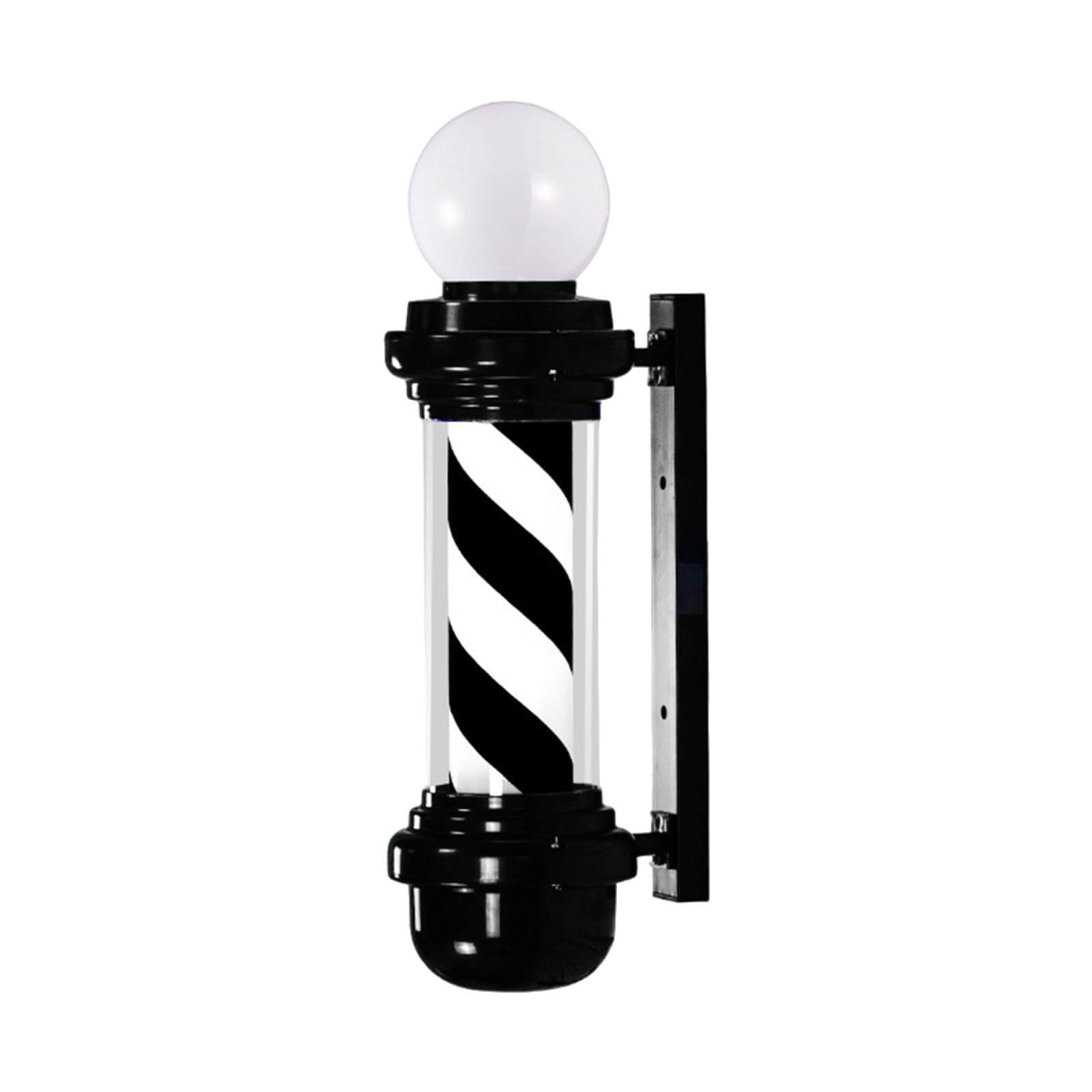 23.6" Barber Pole Light Classic Signs Salon Sign for Indoor Barbershop Salon Black White | Salon & Spa Supplies | Salon & Spa Equipment-image-41
