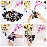 DPKOW 18pcs 2026 New Year Party Hats Multicolored Cone Hat Crown Hat New Year's Eve Party Favour, Happy New Year Headwear Photo Props Accessories 2026 New Year’s Eve - Image 7
