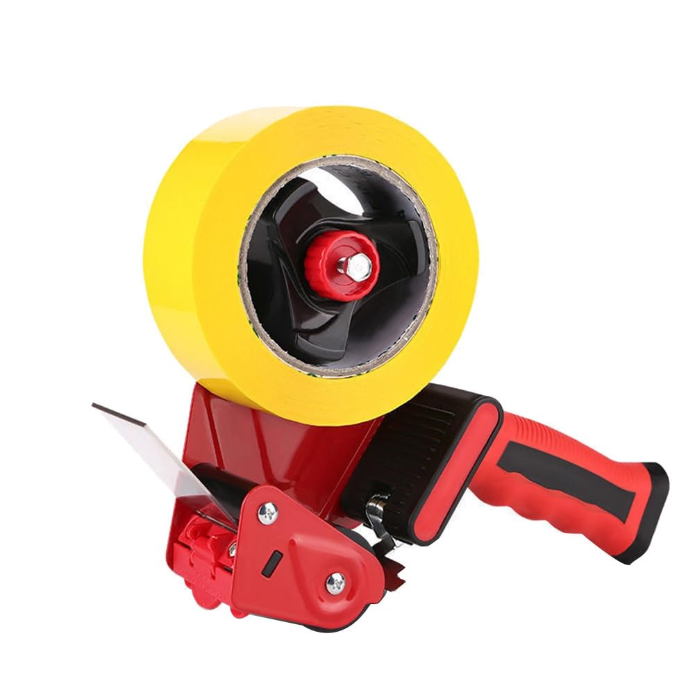 Littimoon Packing Tape Dispenser, Heavy Duty Packaging Tape Clear Adhesive Tape Dispenser for Carton Sealing, Moving, Shipping