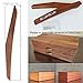 Mid-Century Modern Coat Hanger Wall Mount | Entryway Organizer | Wall Mounted Hooks | Perfect Housewarming Gift & Modern Wall Art Decor (Iroko (African Teak))