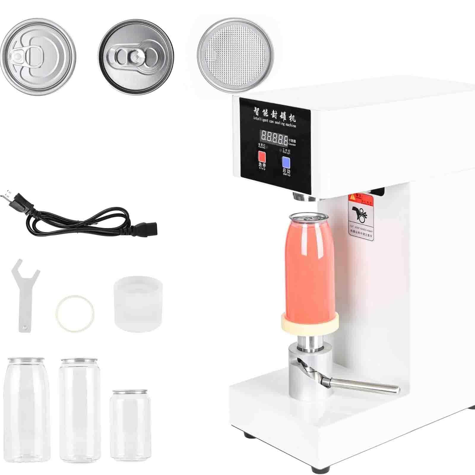 AYCDL Electric Beverage Sealer Machine with Adjustable Height for Aluminum and Plastic Bottles, Ideal for Cafes and Restaurants,A