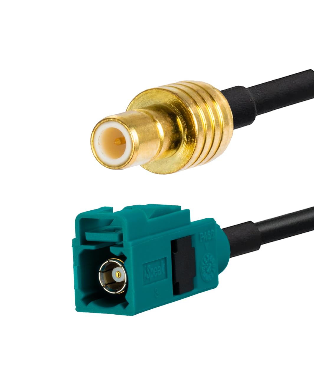 Vecys SMB Male to Fakra Z Female Extension Cable 6in/15cm Universum FAKRA Socket to SMB Plug Antenna Adapter RG174 Type Z Cable - Image 2