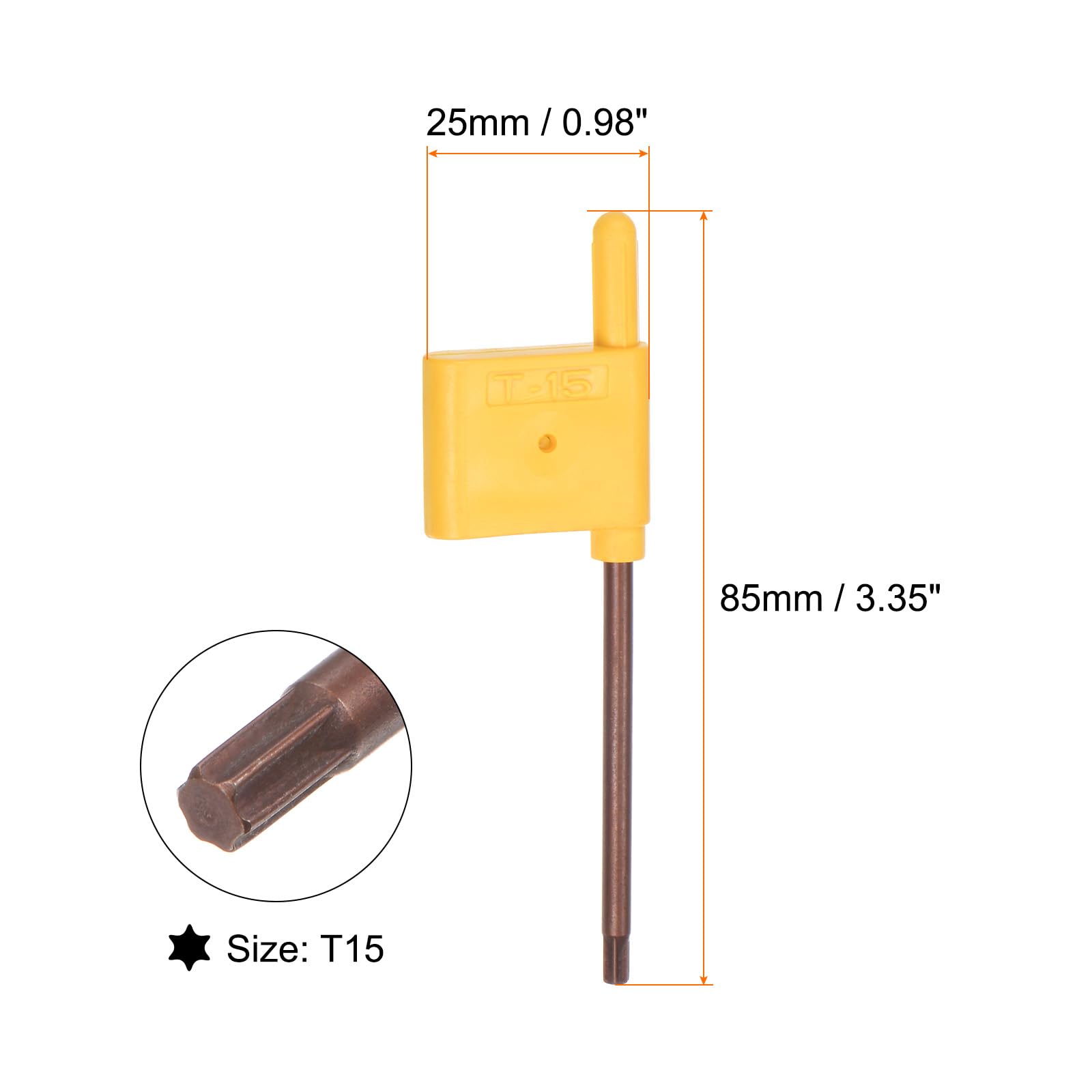 T15 Anti-Manipulations-Torx-Schlüssel Set – 2 Stück, S2-Stahl, T-Griff | Doppelendig, Rostfrei, Für Möbel & Geräte