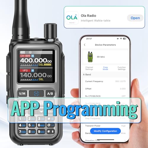 Image of Baofeng Radio UV-5R Mini Ham Radio Long Range Handheld Two Way Radio NOAA Weather Radio Rechargeable Walkie Talkies Dual PTT APP Programming Copy Frequency 999CH with USB-C Charging Survival Radio