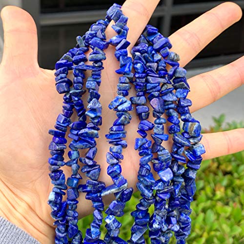 Adabele UNKNOWN 1 Strand Adabele Natural Lapis Lazuli Gemstones Chip Loose Beads Drilled Hole Free Form 5Mm-8Mm Gem Stone Spacer 32 Inch thumb #1