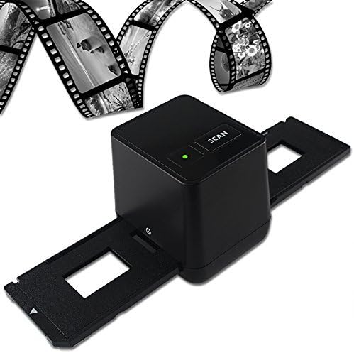 High Quality Resolution Portable Digital Negative Film Scanner 17.9 Mega Pixels USB 35mm 135 Slide and Photo Film Converter Classic Black