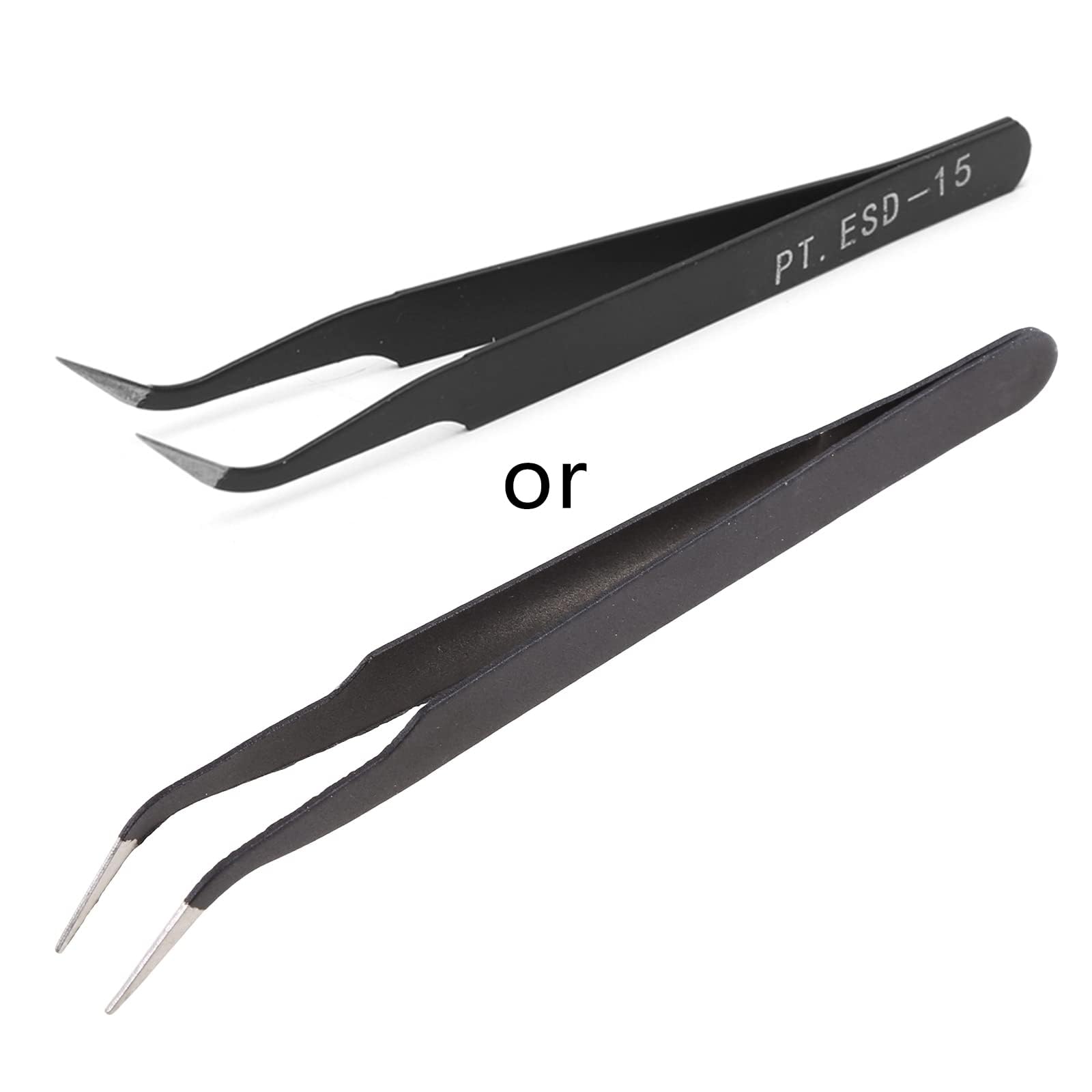 QERPON High Tweezers Stainless Steel Beads Tweezers Art Gel Picking Tool for Craft Jewelry Soldering Medical