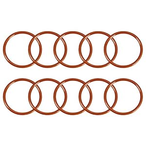 Sourcingmap Silikon-O-Ring Dichtungen 10 Stück