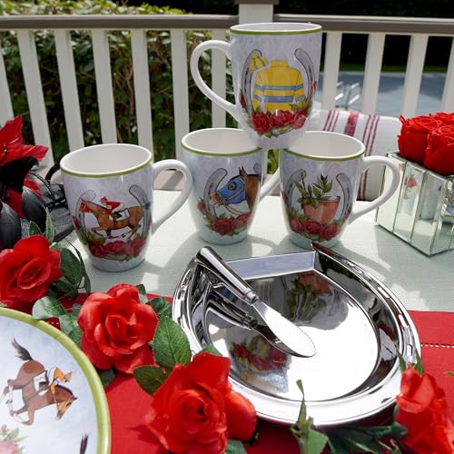 Juego de 4 Mugs temáticos Derby Day 14 oz miniatura 4
