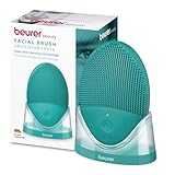 Beurer FC 52 Laguna Spazzola per il Viso Vibrante in Silicone, Pulizia Profonda dei Pori con Funzione Massaggio, Impermeabile, Adatta a Tutti i Tipi di Pelle