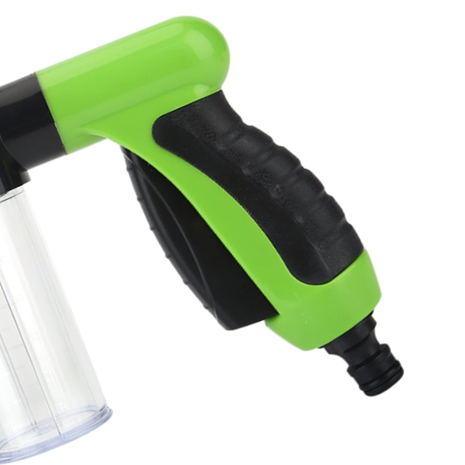 Efficient Cleaner, Adjustable Spraying, No Actuator Operation Hose End Sprayer, Foam Storage Design and Broad Application for Watering Flowers, Car Wash, Dog Showering (Green)