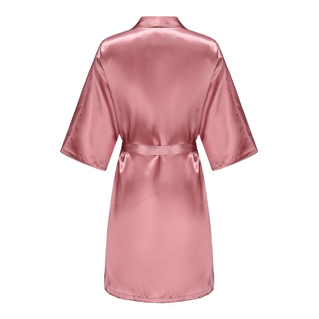 Yeuyyben Accappatoio da donna per damigella d'onore, accappatoio da donna, camicia da notte, kimono corto