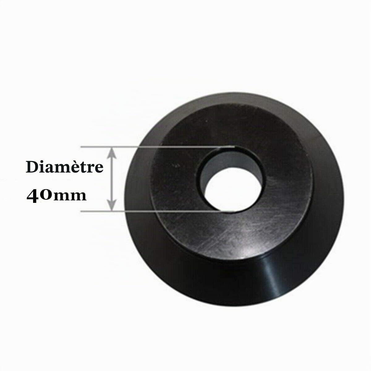 Kit de 4 cônes d'équilibrage de roues, de 62 à 137 mm, en acier au carbone 45, pour machine d'équilibrage de pneus et d'arbre de 40 mm, noirs