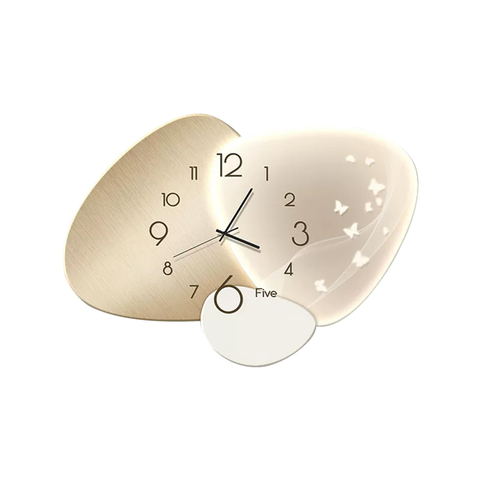 Ergocar Orologio Da Parete Silenzioso In Stile Nordico Moderno Ceramica Cristallina Ad Alta Definizione Impermeabile Alimentato a Batteria Decorativo Per Scuole, Soggiorni, Uffici, Camere Da Letto