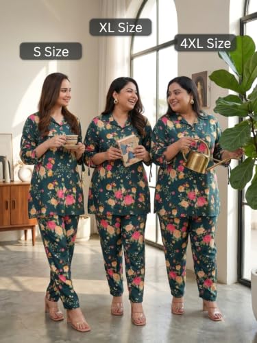 Image of GRECIILOOKS Co Ord Set For Women Stylish Floral Print | Kurta Sets For Womens | Anarkali Suit For Woman | Short Kurti For Womans | Pakistani Suits For Women's Kurta Set's