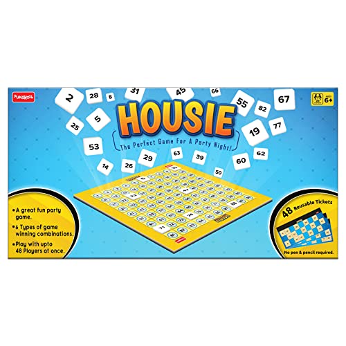Image of Funskool India Ltd. Kid Games Housie The Perfect Game for A Party Night!,2 Players, Ages 6 Years and Above