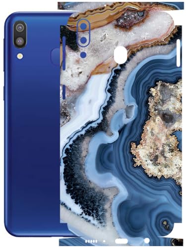 Image of AtOdds - Full Body Back Screen Guard Protector Film - Lamination Wrap Skin Sticker Compatible with Samsung Galaxy M20 | Scratchproof Matte Finish (Floor Marble)