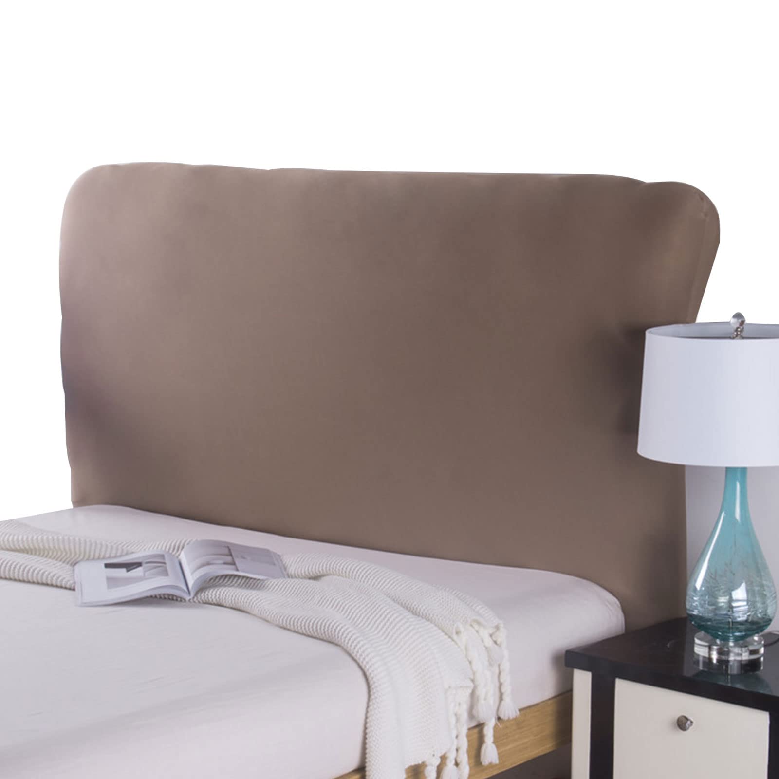 Fodera Elastica Per Testiera Del Letto – Proteggi E Decora La Testata In Pelle, Legno O Tessuto. Lunghezza 210-240 Cm, Colore Nero